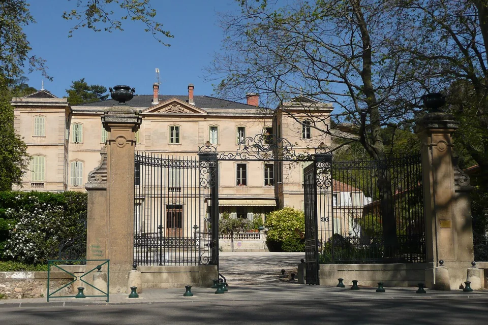 Vue de Château de Lamanon