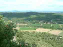 vue sur la plaine depuis le Château