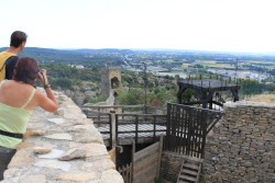 Chateau vue sur la plaine du Rhône